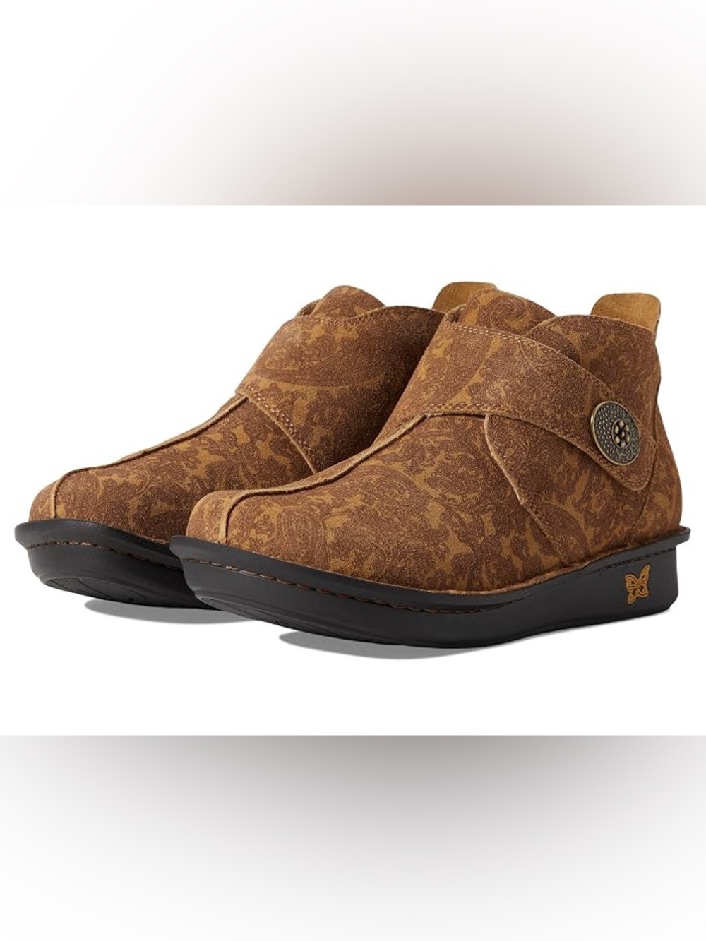 New Alegria Caiti Brown Ankle Boots Booties Size 42 (US 11.5-12)